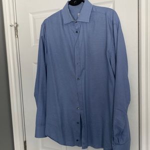 Armani mens dress shirt size L. 17 1/2